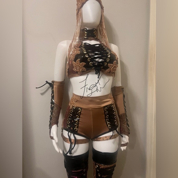 😍Handmade Fancy By Francesca Watson designer costume wrestling dance outfit - Picture 7 of 12